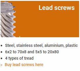 Lead screw And  nuts online in qatar