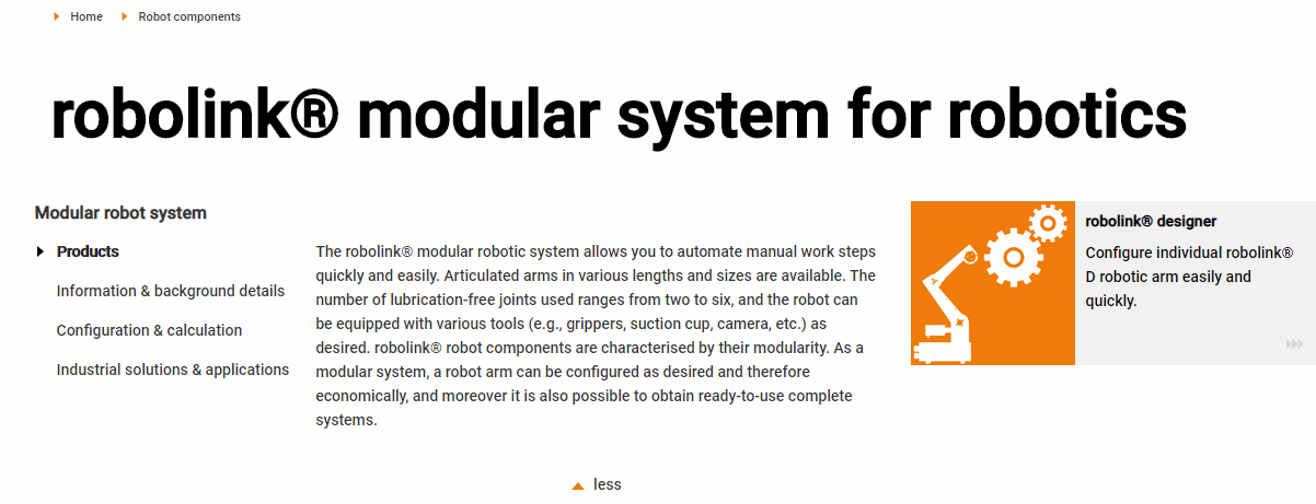 Modular robotics system suppliers