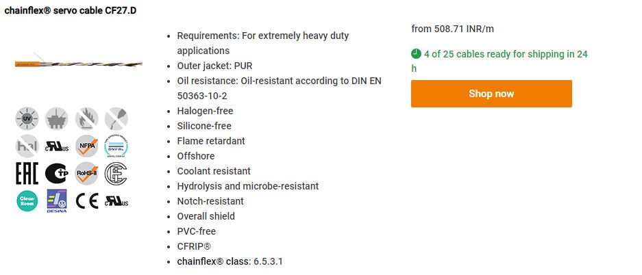 Servo cables suppliers in Bahrain